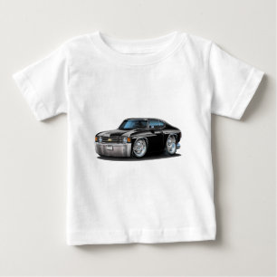 T-shirt Pour Bébé Voiture 1971-72 noire de Chevelle