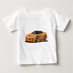 T-shirt Pour Bébé Voiture 1998-02 d'orange du transport AM de