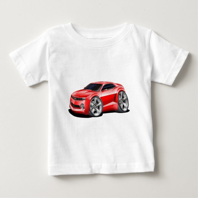 T-shirt Pour Bébé Voiture 2010-11 de rouge de Camaro (Devant)