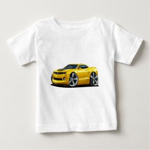 T-shirt Pour Bébé Voiture 2010-12 Jaune-Noire de Camaro