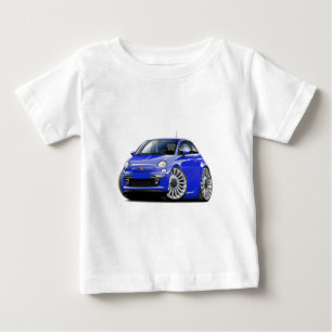 T-shirt Pour Bébé Voiture de bleu de Fiat 500