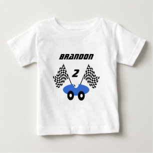 T-shirt Pour Bébé Voiture de course/ Personnalisable