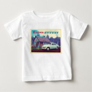 T-shirt Pour Bébé Voiture Russe Et Dacha