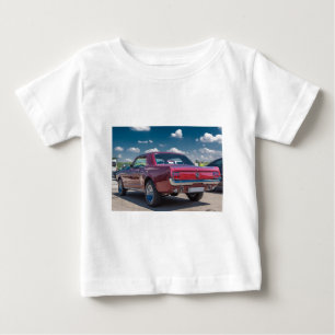 T-shirt Pour Bébé Voiture Sports Mustang Rouge Muscle Moteur Engrena