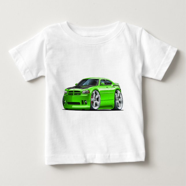 T-shirt Pour Bébé Voiture superbe de vert d'abeille de chargeur de (Devant)