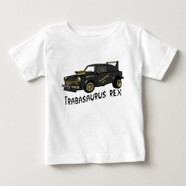 T-shirt Pour Bébé Voiture Trabant Est Allemande Personnalisée (Devant)