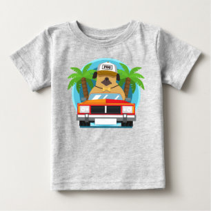 T-shirt Pour Bébé Voitures pour enfants Racing Funny Bumper Retro Mè