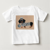 Voleur de friandises teckel noir et feu oiseau de 