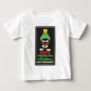 T-shirt Pour Bébé Vote de MARVIN LE MARTIAN™ pour le président