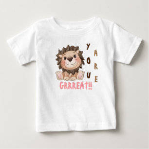 T-shirt Pour Bébé Vous êtes Grand Jote Lion