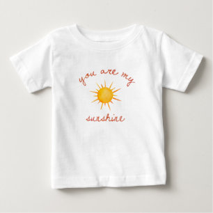 T-shirt Pour Bébé Vous Êtes Mon Citation D'Art Sunshine
