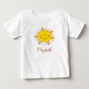 T-shirt Pour Bébé Vous êtes mon jour ensoleillé mignon heureux de