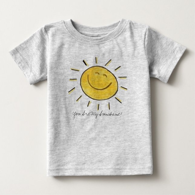 T-shirt Pour Bébé Vous êtes mon soleil ! Chemise infantile (Devant)