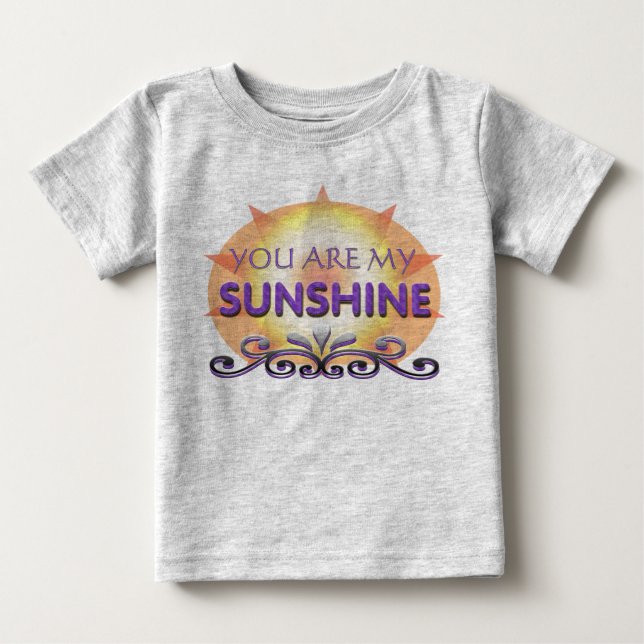 T-shirt Pour Bébé Vous êtes mon soleil pour le bébé (Devant)