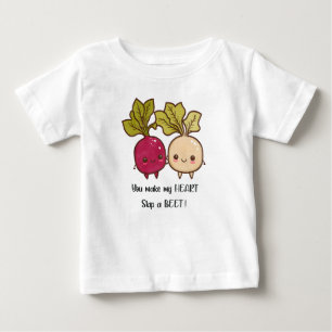 T-shirt Pour Bébé Vous faites mon coeur Sauter une betterave Valenti