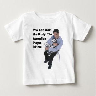 T-shirt Pour Bébé Vous pouvez commencer la fête ! (Accordéon)