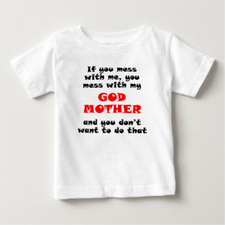 T-shirt Pour Bébé Vous salissez avec ma marraine