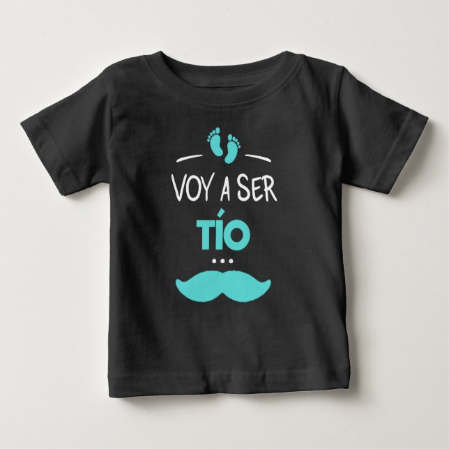 T-shirt Pour Bébé Voy a ser tio (Devant)