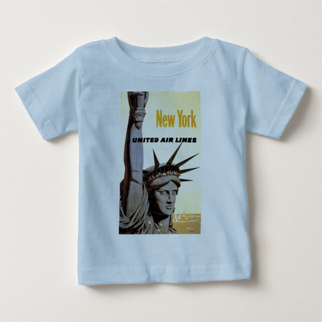 T-shirt Pour Bébé Voyage à New York (Devant)