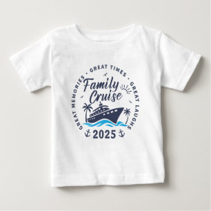 T-shirt Pour Bébé Voyage de croisière sur mesure en famille