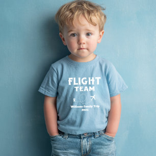 T-shirt Pour Bébé Voyage Équipe de vol Vacances en famille Enterreme