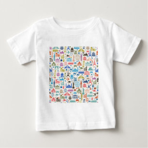 T-shirt Pour Bébé voyage mondial