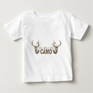 T-SHIRT POUR BÉBÉ VRAI USAGE CAMO DE FILLES