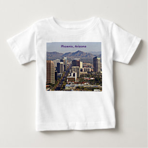 T-shirt Pour Bébé Vue du centre de Phoenix, Arizona