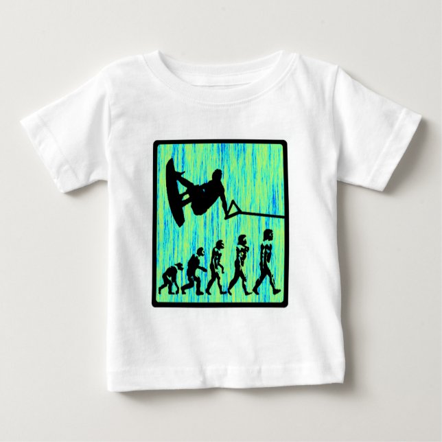 T-shirt Pour Bébé Wakeboard a dénommé l'évolution (Devant)