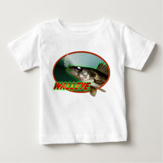 T-shirt Pour Bébé Walleye Dans Oval