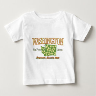T-shirt Pour Bébé Washington State - Bigfoot Lives !