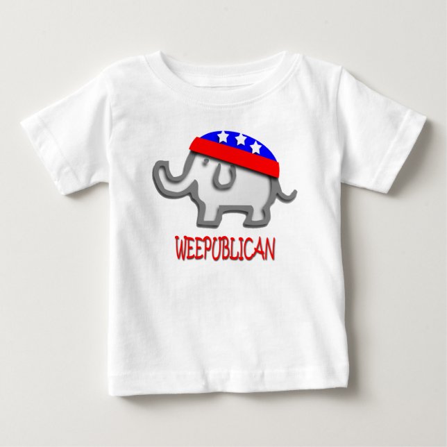 T-shirt Pour Bébé Weepublican (Devant)