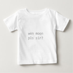 T-shirt Pour Bébé wen monsieur de pls de lune ?