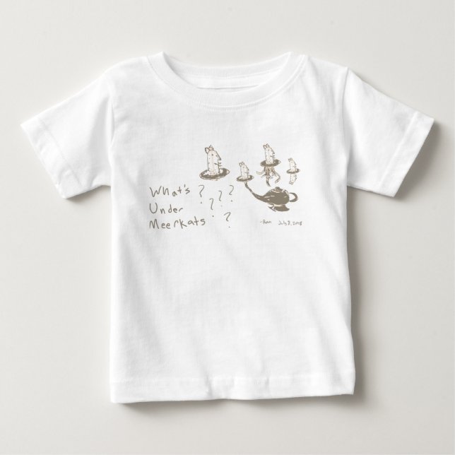 T-shirt Pour Bébé Whats Under Meerkats (Devant)