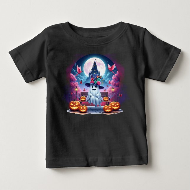 T-shirt Pour Bébé Whimsical Boo (Devant)