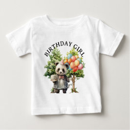 T-shirt Pour Bébé Whimsical Watercolor Forest Birthday