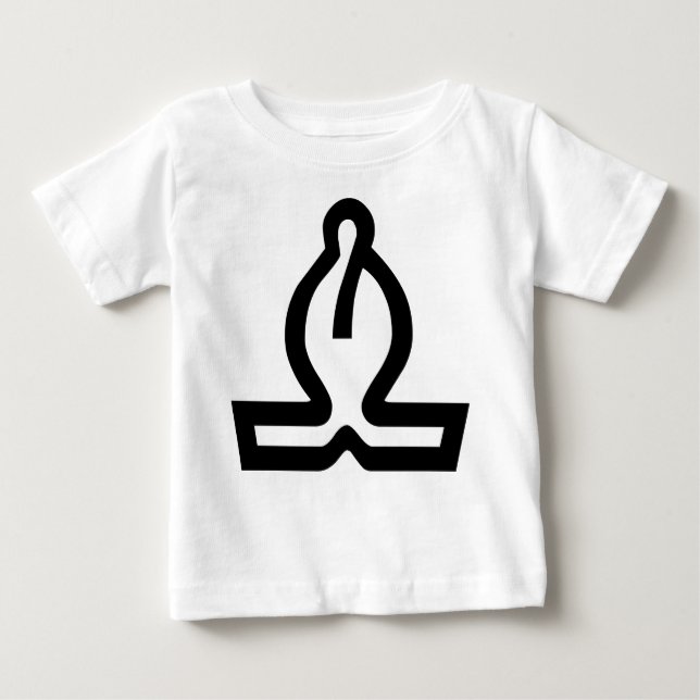 T-shirt Pour Bébé White Bishop (Devant)
