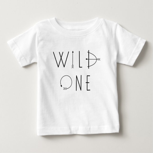 T-shirt Pour Bébé Wild One (Devant)