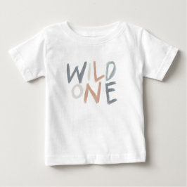 T-shirt Pour Bébé Wild One Baby design en tons terre