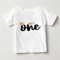 Wild One Gold Foil Crown Boy Premier anniversaire