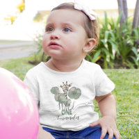 Wild One Safari Giraffe Animal Anniversaire