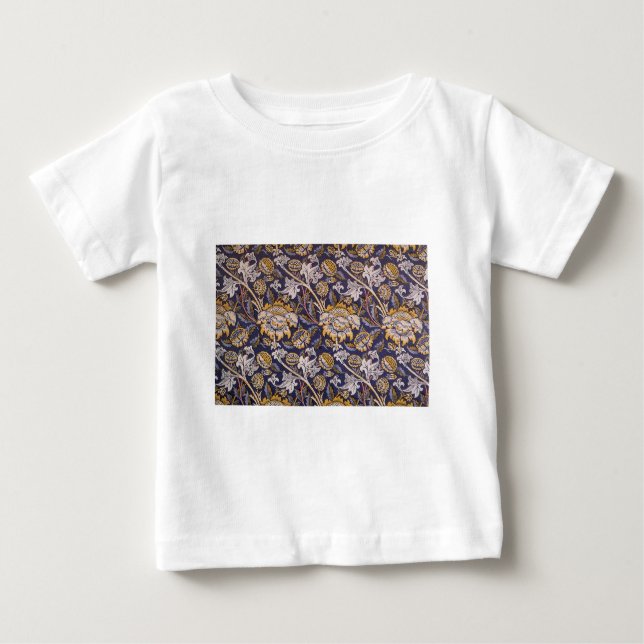T-shirt Pour Bébé William Morris Wey Fond d'écran Floral (Devant)