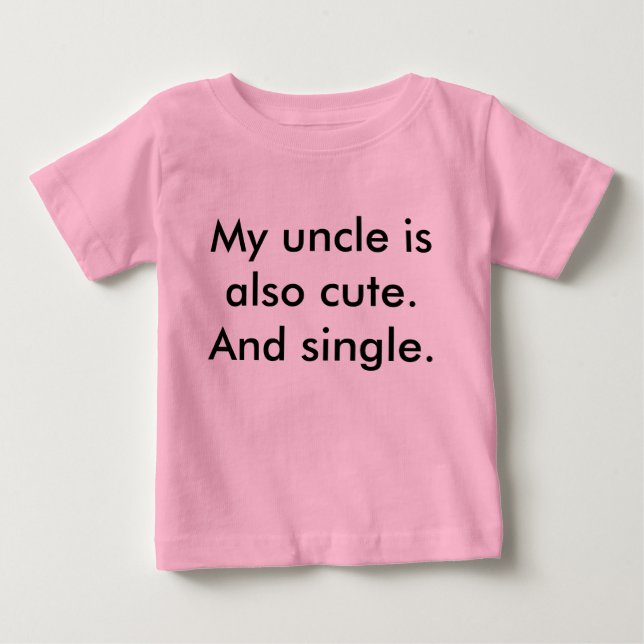 T-shirt Pour Bébé Wingman d'oncle (Devant)