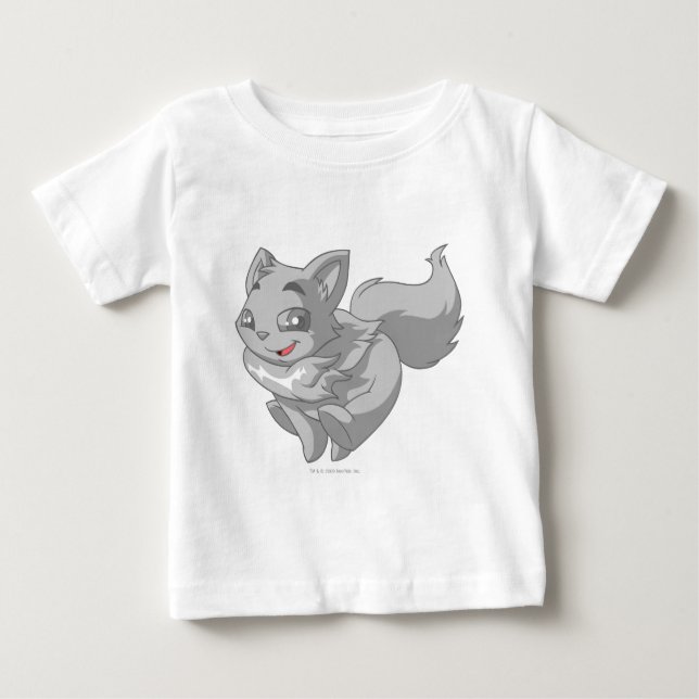 T-shirt Pour Bébé Wocky Silver (Devant)