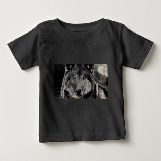T-shirt Pour Bébé Wolf Eyes (Devant)