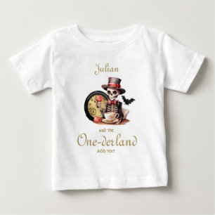 T-shirt Pour Bébé Wonderland Gothic Skeleton Halloween Baby Annivers