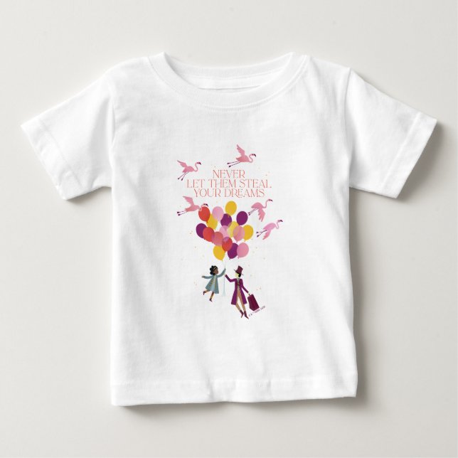 T-shirt Pour Bébé Wonka "Ne les laissez jamais voler vos rêves" (Devant)