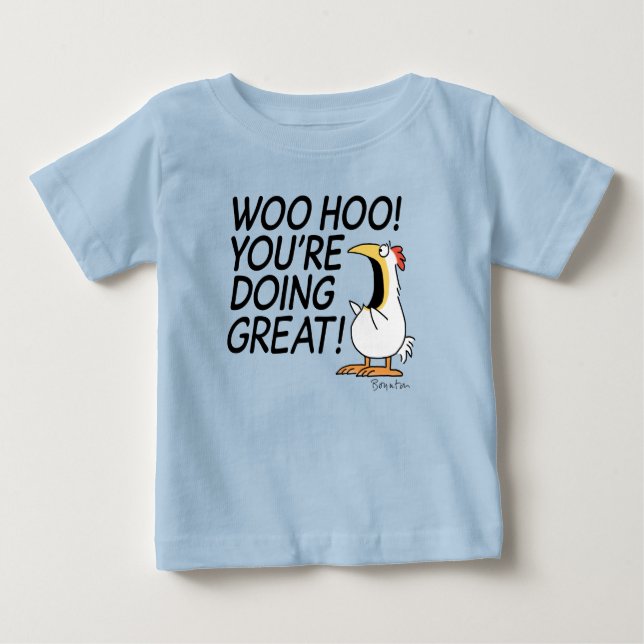 T-shirt Pour Bébé WOO HOO VOUS FAITES LE GRAND Sandra Boynton (Devant)