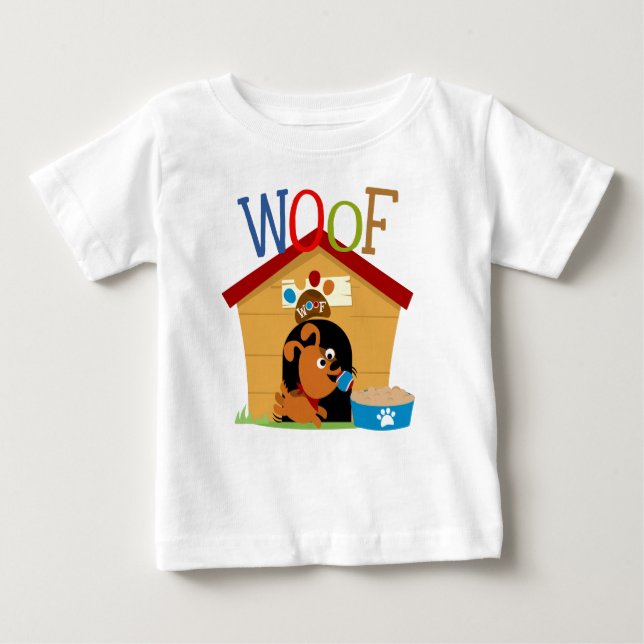 T-shirt Pour Bébé Woof Dog (Devant)
