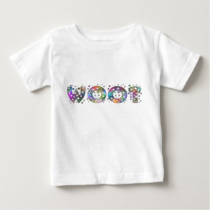 T-shirt Pour Bébé Woot ! - Police de parties scintillantes